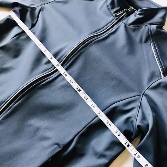 Core365 Ladies Techno‎ Lite Three Layer Knit Tech Shell Zip up Size Medium Blue - Picture 6 of 8